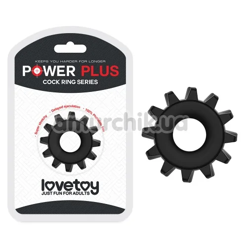 Ерекційне кільце Power Plus Cock Ring Series LV1432, чорне
