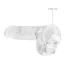 Фаллоимитатор Realrock Crystal Clear Dildo Realistic 6, прозрачный - Фото №4