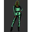 Комбінезон Leg Avenue Printed Glow In The Dark Skeleton Catsuit, чорно-білий - Фото №7