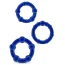 Набор эрекционных колец Stay Hard Beaded Cockrings, синий - Фото №1