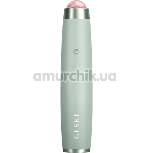 Ультразвуковая ручка-массажер для лица Geske Sonic Rose Quartz LED Depuffing Pen 8 in 1, зеленая - Фото №1