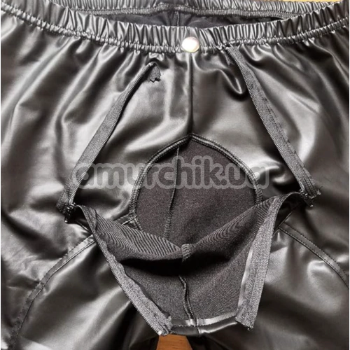 Леггинсы мужские Star Night Faux Leather Leggings, черные