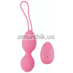Вагинальные шарики с вибрацией M-Mello Ridged Vibrating Bullet, розовые - Фото №1