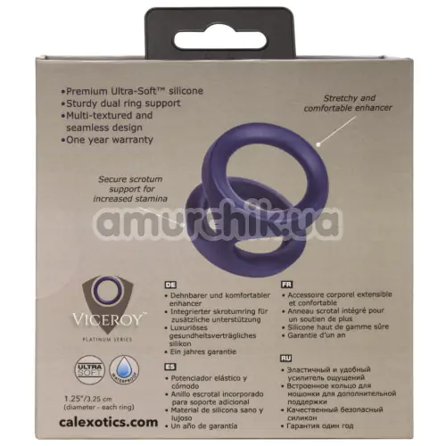 Ерекційне кільце для члена Viceroy Dual Ring, синє