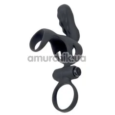 Насадка на пенис с вибрацией Adrien Lastic Spartacus R, черная - Фото №1