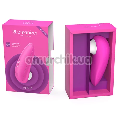 Симулятор орального секса для женщин Womanizer Starlet 3, розовый