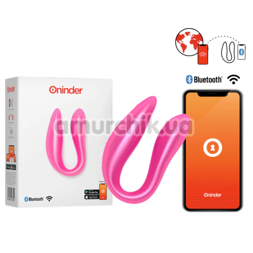 Вибратор Oninder Lisboa, розовый