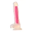 Фалоімітатор Radiant Glow In The Dark Soft Silicone Dildo Large, рожевий - Фото №4