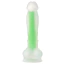 Фаллоимитатор Alume Realistic Silicone Dildo Glow in Dark, зеленый - Фото №2