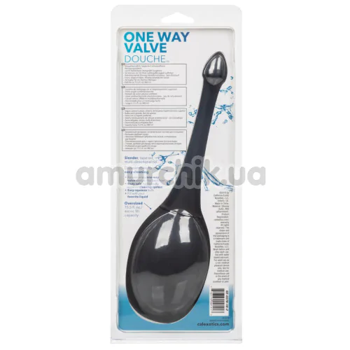 Інтимний душ One Way Valve Douche, чорний