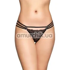 Трусики-стринги женские Tongs 2493, черные - Фото №1
