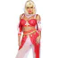 Костюм восточной танцовщицы Leg Avenue Dreamy Genie Costume, розово-красный: топ + брюки + шаль - Фото №4