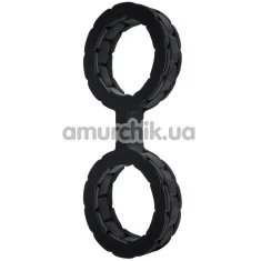 Наручники Platinum The Cuffs Large, черные - Фото №1