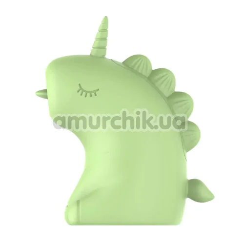 Симулятор орального сексу для жінок з вібрацією Univibe Sexy Unicorn, салатовий
