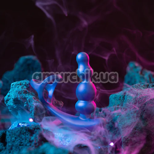 Анальний вібростимулятор з ерекційним кільцем Hueman Stellar Force, фіолетовий