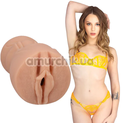 Искусственная вагина Signature Strokers Lily Larimar Pocket Pussy, телесная