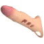 Насадка на пенис с вибрацией Pretty Love Penis Sleeve 026241Z, телесная - Фото №1