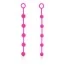 Набір анальних ланцюжків Posh Silicone "O" Beads, рожевий - Фото №1