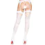 Чулки Leg Avenue Butterfly Back Seam Thigh Highs, белые - Фото №3