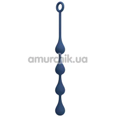 Анальний ланцюжок MR Play Waterdrop Anal Balls M, синій - Фото №1