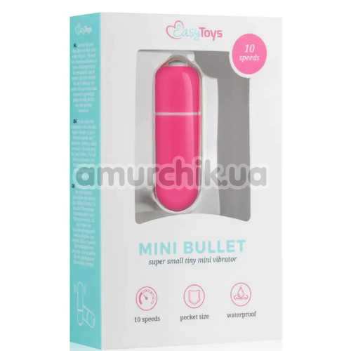 Клиторальный вибратор Easy Toys Mini Bullet, розовый