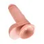 Фалоімітатор King Cock With Balls, 19.4 см тілесний - Фото №8