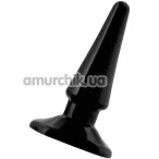 Анальна пробка Black & Red Butt Plug, чорна - Фото №1