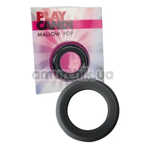 Ерекційне кільце Play Candi Mallow Pop, чорне