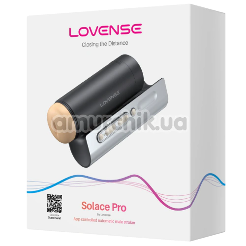 Мастурбатор з поштовхами Lovense Solace Pro, чорний