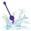 Вагинальные шарики с вибрацией Rechargeable Dual Kegel, фиолетовые - Фото №7