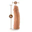 Фаллоимитатор для страпона Lock On Argonite 8 Inch Dildo, телесный - Фото №2