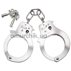 Наручники S Pleasures Metallic Cuffs, серебряные - Фото №1