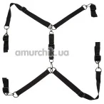 Фиксаторы для рук и ног Fetish Collection Bed Restraints, чёрные - Фото №1