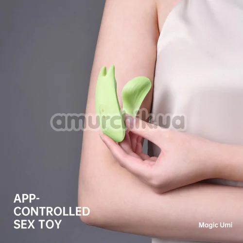 Вибратор Magic Motion Magic Umi, салатовый