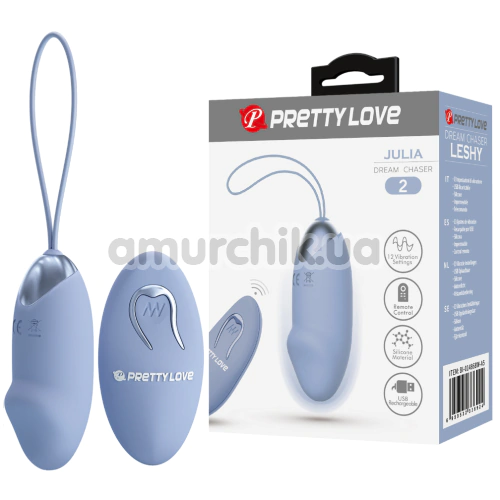 Віброяйце Pretty Love Julia, блакитне