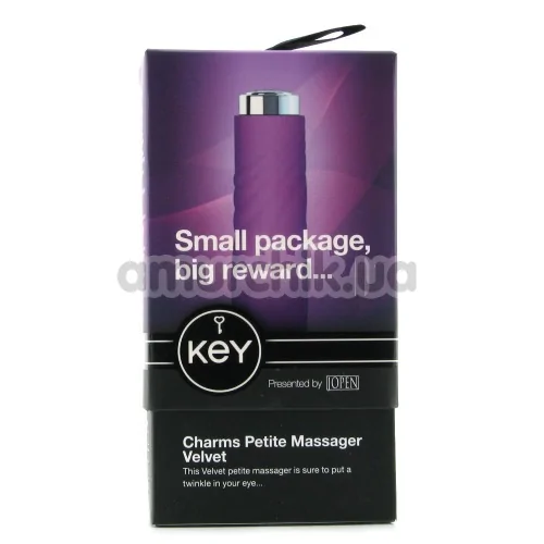 Вибратор KEY Charms Petite Massager Velvet, фиолетовый