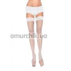Панчохи Fishnet Stocking W / Lace Top, білі - Фото №1
