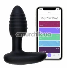 Интерактивная анальная пробка с вибрацией OhMiBod Lumen, черная - Фото №1