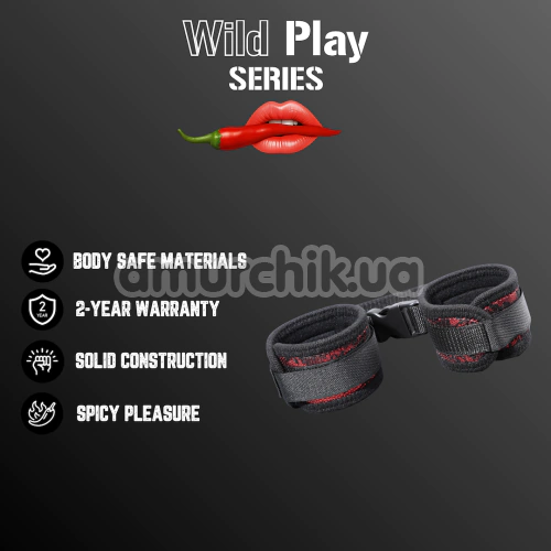 Фиксаторы для рук Wild Play Handcuffs С16, черные