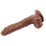 Вибратор Ballsy Super Cock James Deen 8.5, коричневый - Фото №4