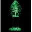 Анальная пробка Firefly Glass Plug Large, светящаяся в темноте - Фото №3