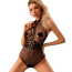 Комплект JSY Sexy Lingerie 8219, чорний: боді + портупея + прикраси на соски - Фото №2