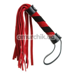 Флоггер DS Fetish Flogger S, красно-черный - Фото №1