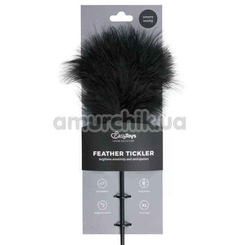 Пёрышко для ласк Easy Toys Feather Tickler Extra Long, черное