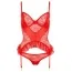 Комплект Cottelli Collection Lingerie 2632250 червоний: корсет+ трусики-стрінги - Фото №6
