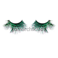 Вії Black-Green Feather Eyelashes (модель 639) - Фото №1