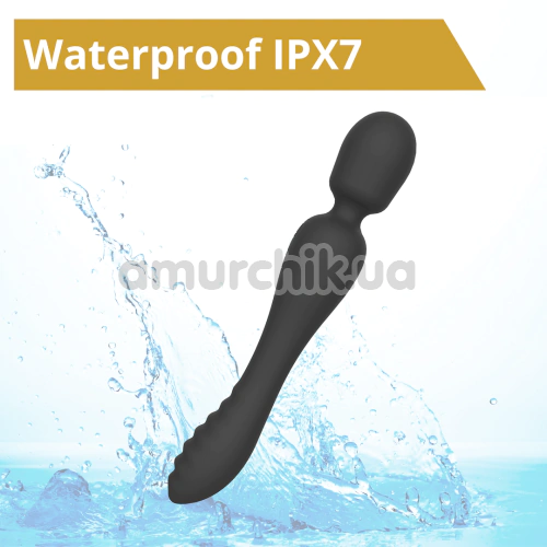 Универсальный вибромассажер Sweet Play Wand & Vibrator 2in1 A8, черный