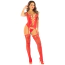 Комплект Leg Avenue Cami Garter With Stockings And String, красный: комбинезон + трусики-стринги - Фото №2