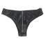 Трусики Star Night Wetlook Zipper Panties, чорні - Фото №10