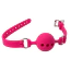 Кляп DS Fetish Silicone Smooth Ball Gag M, рожевий - Фото №2